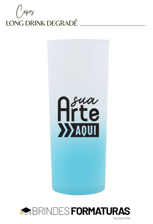 Copo Long Drink Degradê Copo Long Drink Degradê