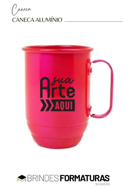 Caneca de Alum&iacute;nio Personalizado